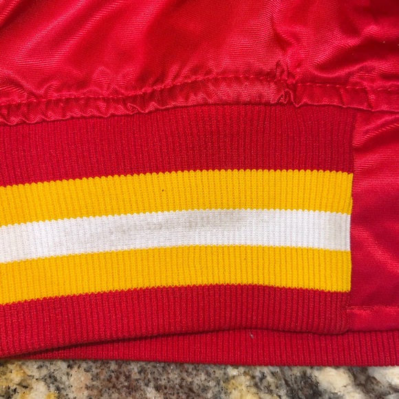 Vintage Mens Starter Houston Rockets Satin Jacket Size Medium- Red - Picture 8 of 15